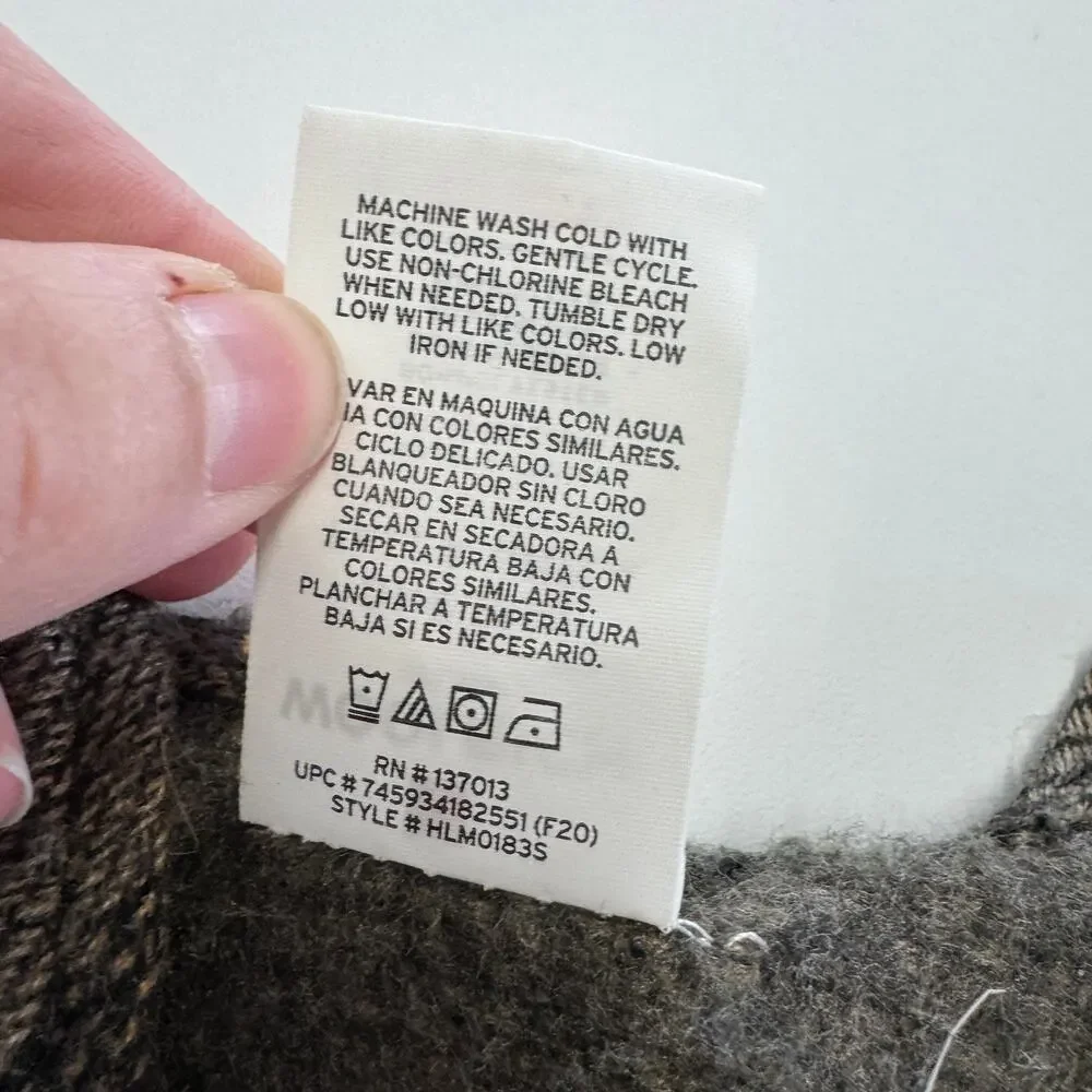 Woolrich Cardigan Womens One Size Lana Leopard Cozy Soft Blanket Wrap‎ Oversized - Picture 5 of 7